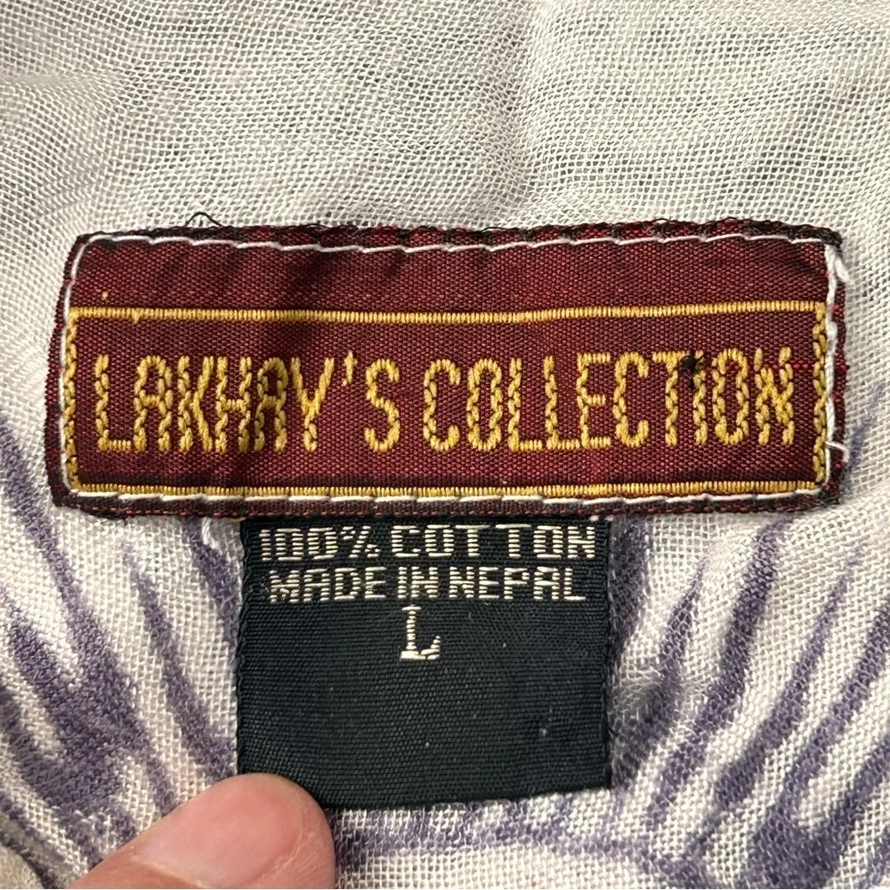 Lakhay’s Collection Men's Cotton Short Sleeve Button Down Shirt, Large